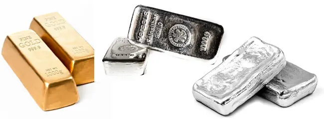 Precious Metals - Gold, Silver, and Platinum