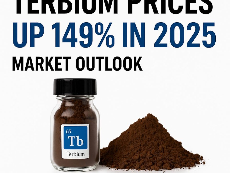 Terbium prices up 149% in 2025